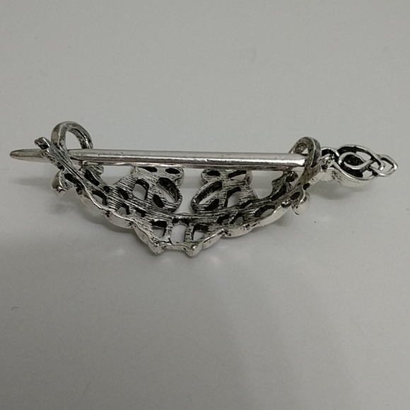 New Celtic Silver-tone Hairpin Stickpin Barrett - Picture 7 of 8
